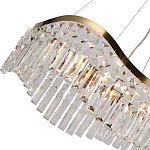 Люстра подвесная волнистой формы с хрустальными подвесками Ludivine Lighting варинант исполнения - 3 | Loft Concept в Твери