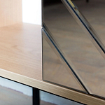 Шкаф с 2-мя зеркальными дверцами Serena Mirror Cabinet варинант исполнения - 4 | Loft Concept в Твери