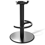 Барный стул вращающийся со спинкой Бежевый Велюр Vendramin Chair варинант исполнения - 4 | Loft Concept в Твери