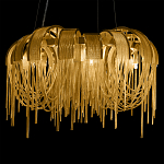 Люстра подвесная круглая с изогнутыми металлическими дугами и ниспадающими цепочками 65 см Atlantis Chain варинант исполнения - 6 | Loft Concept в Твери