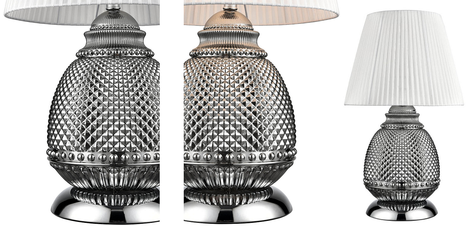 Настольная лампа Gloria Chrome Table Lamp Настольная лампа Gloria Chrome Table Lamp - Loft-Concept в Твери