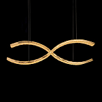 Люстра волнистой формы с фактурным хрустальным плафоном Light Delight варинант исполнения - 1 | Loft Concept в Твери