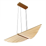 Люстра в виде распахнутых крыльев из тонких металлических планок Flight of Freedom варинант исполнения - 3 | Loft Concept в Твери