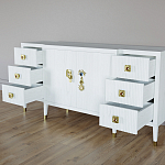 Большой Комод-буфет Elsa Dreams White с ящиками варинант исполнения - 6 | Loft Concept в Твери