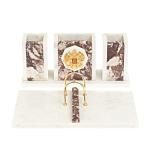 Настольный письменный набор из мрамора и креноида с гербом России Marble Accessory варинант исполнения - 1 | Loft Concept в Твери