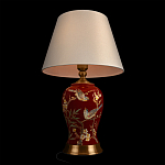 Настольная лампа бордовая с изображением птиц Slip Away варинант исполнения - 4 | Loft Concept в Твери