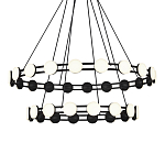 Люстра двухъярусная с круглыми светодиодными источниками света Maxine Light варинант исполнения - 2 | Loft Concept в Твери