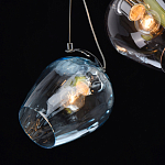 Люстра каскадная с 9-ю разноцветными стеклянными плафонами Kaleido варинант исполнения - 6 | Loft Concept в Твери