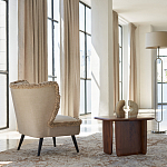 Кресло с декором бахрома Linen Fringe Chair Beige варинант исполнения - 8 | Loft Concept в Твери