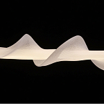 Люстра горизонтальная с волнистым белым плафоном Golden Swirl варинант исполнения - 6 | Loft Concept в Твери