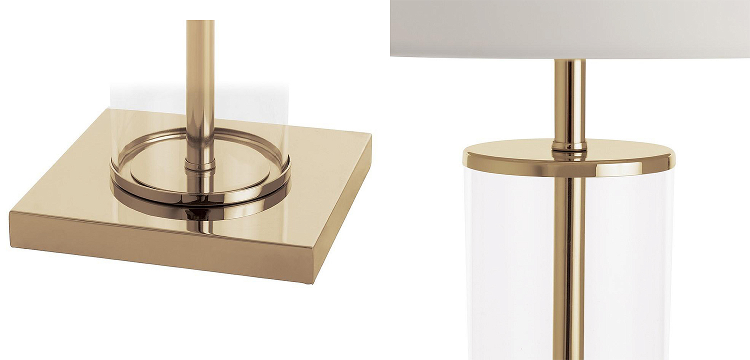 Настольная лампа Ticiana Glass Tube Table lamp gold Настольная лампа Ticiana Glass Tube Table lamp gold - Loft-Concept в Твери