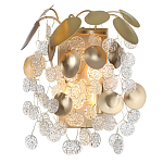 Бра с декоративными подвесками из прозрачного стекла в форме монеток FAIRYTREE Light варинант исполнения - 2 | Loft Concept в Твери