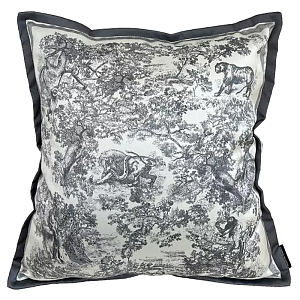 Декоративная подушка стиль Dior Toile de Jouy Fauna Pillow