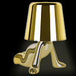 Настольная лампа фигурная цвета золото с гладким абажуром Высота 17 см Sophia варинант исполнения - 1 | Loft Concept в Твери