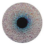 Бра круглое стеклянное с морозным эффектом Heterochromia варинант исполнения - 2 | Loft Concept в Твери