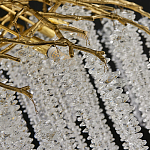 Люстра многоярусная с каркасом из металла и прозрачными подвесками FAIRYTREE Light варинант исполнения - 1 | Loft Concept в Твери