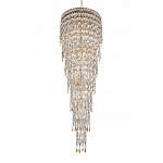 Люстра многоярусная каскадная с хрустальными подвесками Roul Crystal Light варинант исполнения - 6 | Loft Concept в Твери