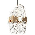 Подвесной светильник из хрусталя Fleuretta Crystal Gold Hanging Lamp варинант исполнения - 1 | Loft Concept в Твери
