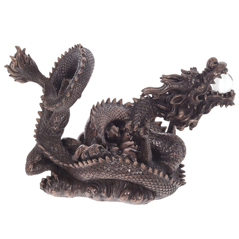 Декоративная статуэтка Дракон Fuzanglong Dragon Dark Bronze Statuette Темная бронза Прозрачный Декоративная статуэтка Дракон Fuzanglong Dragon Dark Bronze Statuette Темная бронза Прозрачный в Твери | Loft Concept