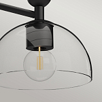 Люстра с 3-мя прозрачными полусферическими плафонами из стекла Alora Mood варинант исполнения - 8 | Loft Concept в Твери