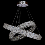 Люстра на 2 кольца с текстурной огранкой Reflection of Reality варинант исполнения - 1 | Loft Concept в Твери