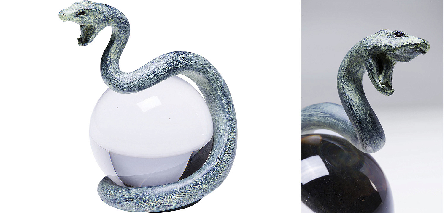 Статуэтка Змея на прозрачном шаре - Loft-Concept в Твери