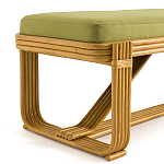 Скамья из ротанга с подушкой Mattia Rattan Bench варинант исполнения - 3 | Loft Concept в Твери