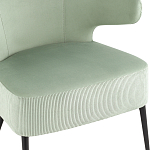 Современное мягкое кресло на металлических ножках Rakush Pistachio варинант исполнения - 6 | Loft Concept в Твери