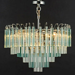 Дизайнерская люстра AQUA Blue Lagoon бирюзовое стекло несколько ярусов варинант исполнения - 6 | Loft Concept в Твери