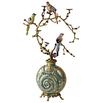 Бронзовый подсвечник Птичий рай Flora варинант исполнения - 2 | Loft Concept в Твери