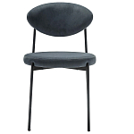 Стул металлический с мягкой спинкой и сиденьем из велюра Alfie Chair варинант исполнения - 5 | Loft Concept в Твери