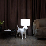 Лампа COLLECTION OF DOGS с абажуром Бультерьер варинант исполнения - 3 | Loft Concept в Твери