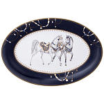 Сервиз обеденный из фарфора с изображением лошадей на 6 персон 23 предмета Porcelain Horse Set варинант исполнения - 2 | Loft Concept в Твери