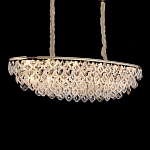Люстра овальная с каскадом из подвесных прозрачных элементов Attractiveness варинант исполнения - 2 | Loft Concept в Твери