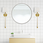 Бра с белым абажуром в форме конуса и прозрачным декоративным кольцом Quoizel варинант исполнения - 13 | Loft Concept в Твери