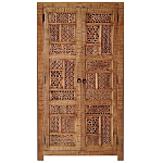 Этнический шкаф с орнаментом резьба из дерева Indian Antique Furniture варинант исполнения - 3 | Loft Concept в Твери
