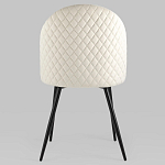 Мягкий стул в бежевом велюре Miruna Chair варинант исполнения - 4 | Loft Concept в Твери