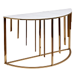 Консоль приставная полукруглая на основании золотого цвета Interior Accent варинант исполнения - 1 | Loft Concept в Твери