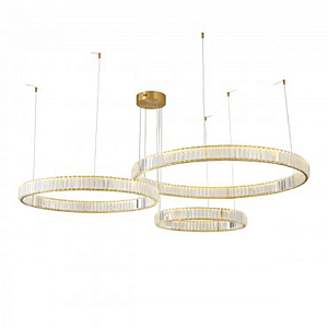 Хрустальная Люстра Триптих Crystal Ring Золото
