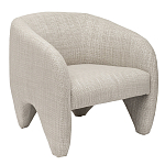 Дизайнерское кресло мягкое в белой обивке White Canvas варинант исполнения - 1 | Loft Concept в Твери