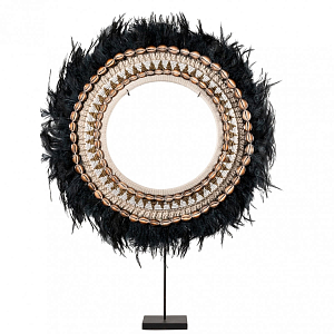 Ожерелье versmissen на подставке JUJU BLACK FEATHER ON STAND