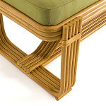 Скамья из ротанга с подушкой Mattia Rattan Bench варинант исполнения - 4 | Loft Concept в Твери