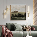 Бра с круглым плафоном из алебастра и бронзовой декоративной стрекозой 45 Alaris  варинант исполнения - 5 | Loft Concept в Твери