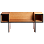 Дизайнерская скамейка  Canton  Beech and Black Bench варинант исполнения - 1 | Loft Concept в Твери