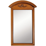 Настенное зеркало в деревянной раме орехового цвета Guirlande de Roses Walnut Color Mirror варинант исполнения - 1 | Loft Concept в Твери