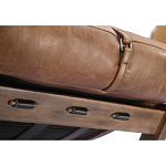 Двухместный диван Duncan винтажная коричневая кожа варинант исполнения - 3 | Loft Concept в Твери