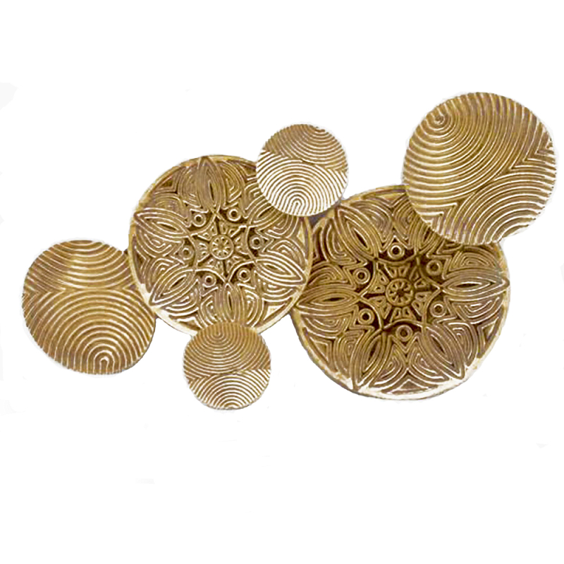 Панно настенное Blank Sheet Gold Ornament Золотой Панно настенное Blank Sheet Gold Ornament Золотой в Твери | Loft Concept