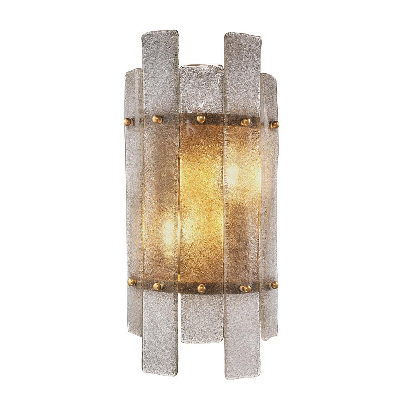 Бра Eichholtz Wall Lamp Caprera Латунь Античная полированная Прозрачный Бра Eichholtz Wall Lamp Caprera Латунь Античная полированная Прозрачный в Твери | Loft Concept