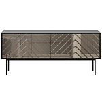 Длинная тумба с зеркальным декором Serena варинант исполнения - 5 | Loft Concept в Твери