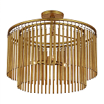 Потолочный светильник двухъярусный золотого цвета Metal Tentacles варинант исполнения - 2 | Loft Concept в Твери